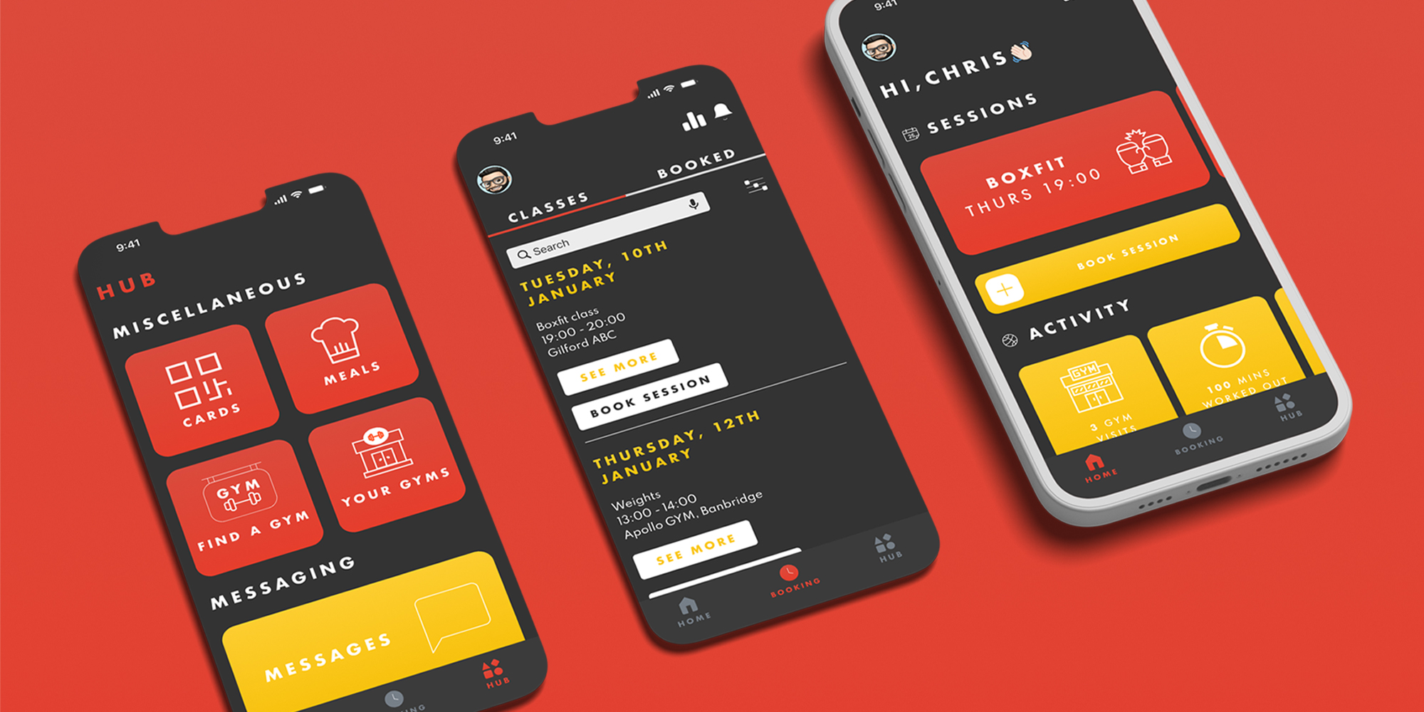 3 phones mockup