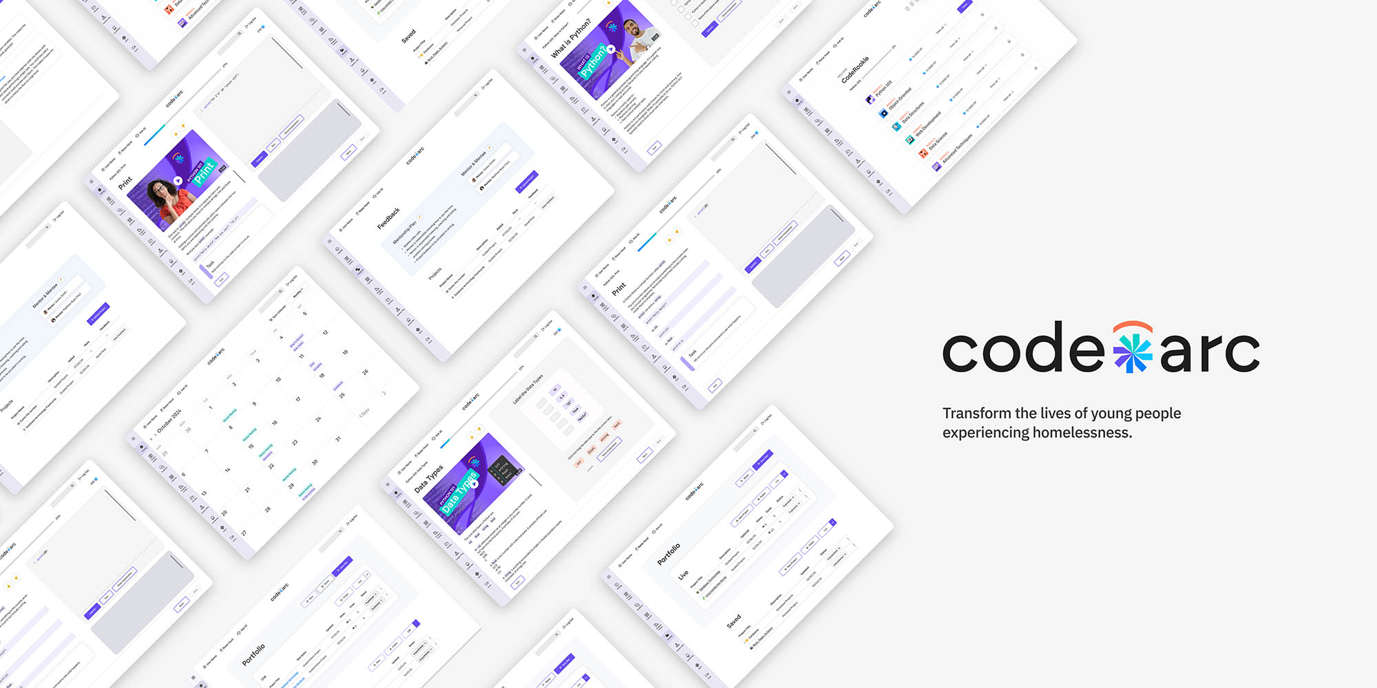 CodeArc key screens and brand image