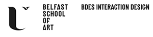 Belfast School of Art, BDes Hobs Interaction Design logo